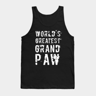 Grandpaw Worlds Greatest Grand Paw Funny Dogs Tee Tank Top